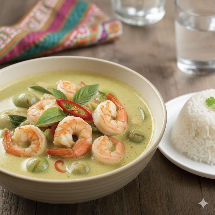 UTG2 Thai Green Curry with Prawn