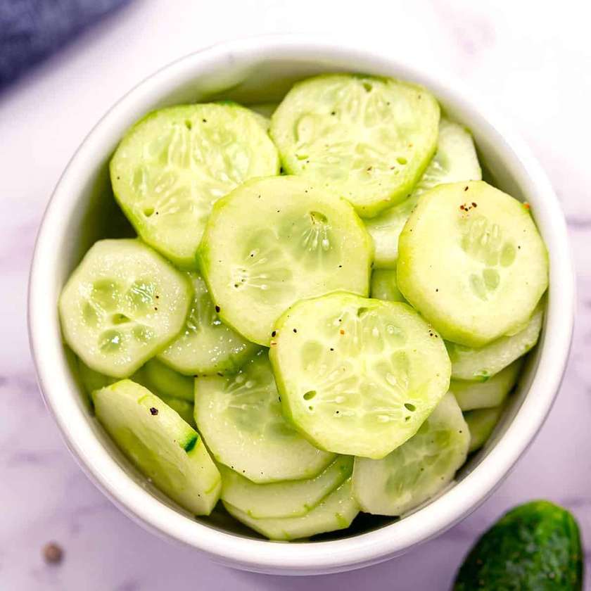 Cucumbers in vinegar