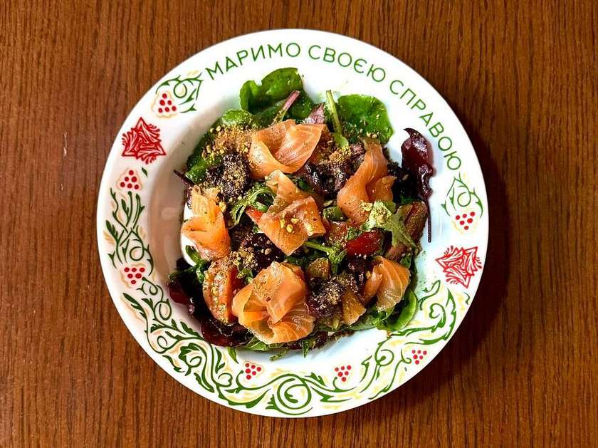 Salmon Salad with Sun-Dried Kalamata Olives
