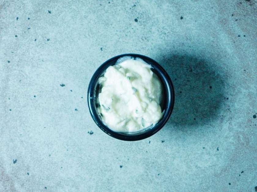 Vegan Mayonnaise with Spring Onion and Chives