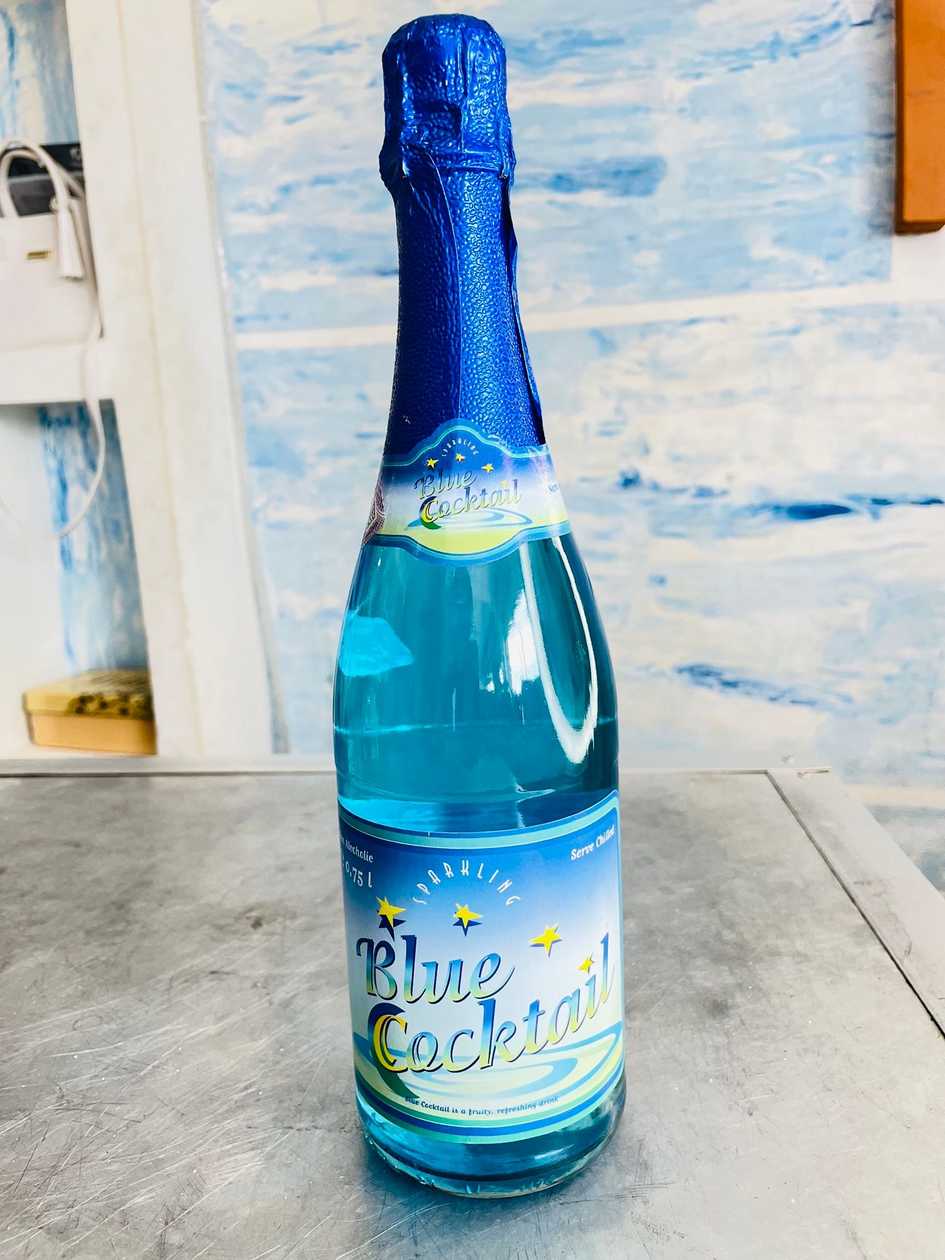 Blue Cocktail Champagne