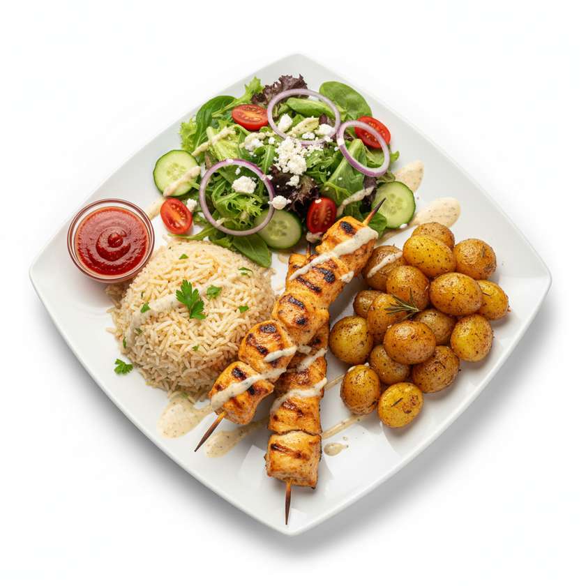 Kebab on a Plate