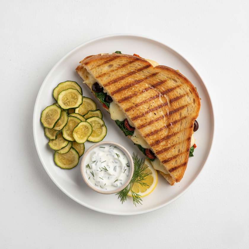 Greek Grilled Cheese Panini [NEW]