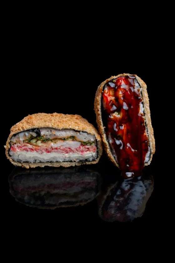 Shrimp & Crab Sushi Burger