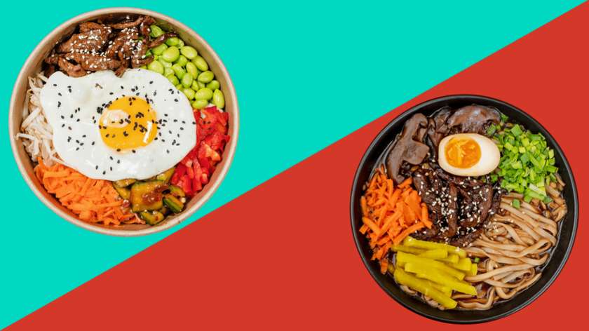 Zestaw Bibimbap Rice Bowl + K-Ramen