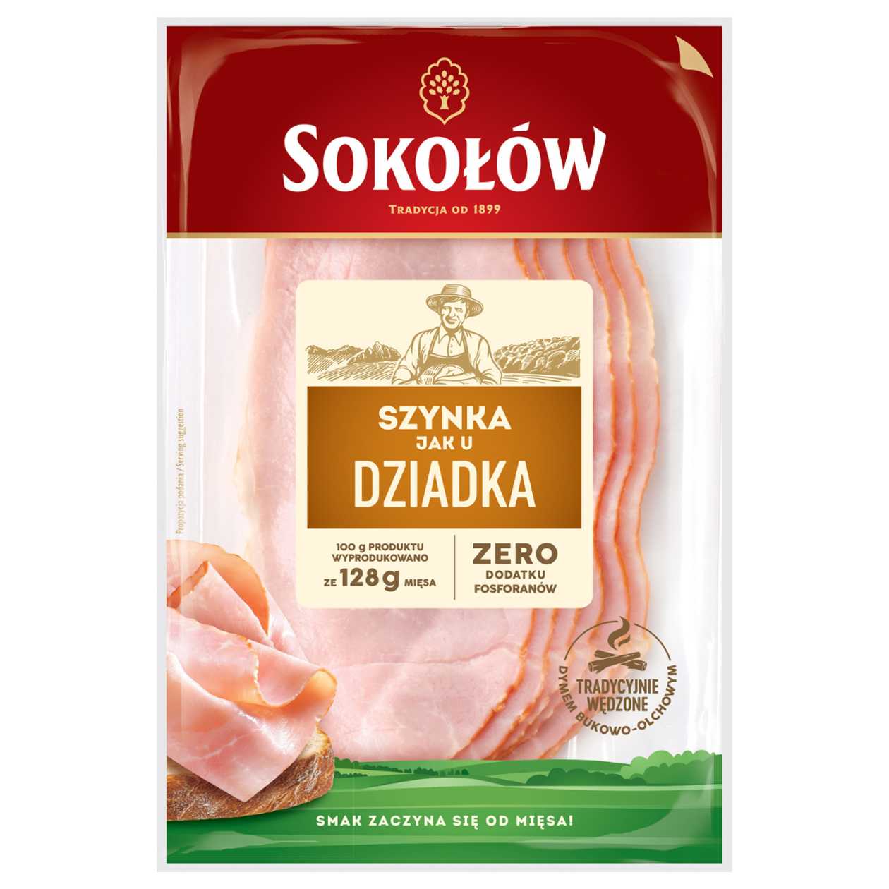 Szynka Jak u Dziadka Sokołów 100g (expires soon)