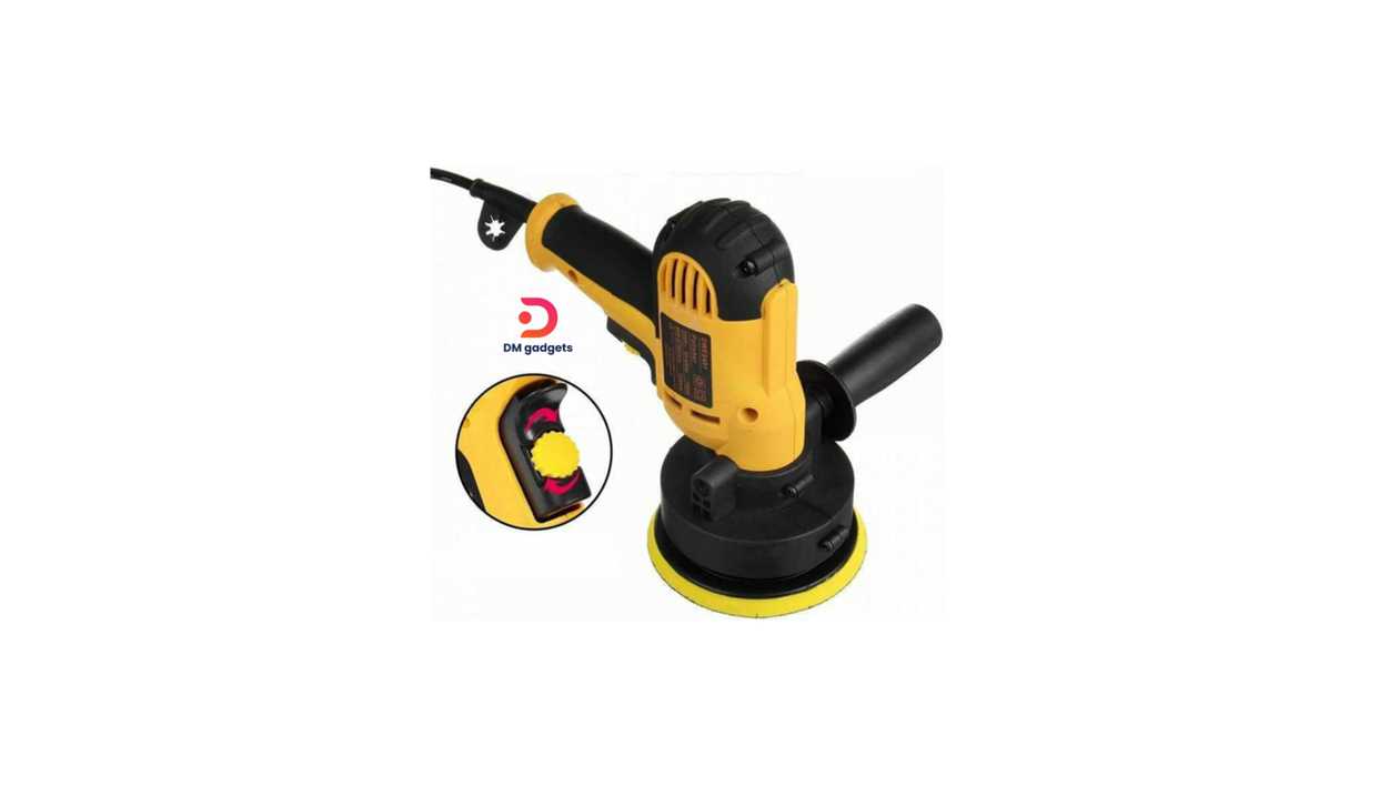 #637A#DWE®6401 700W Rotary Sander with Speed Control – Polisher -Yellow-Black