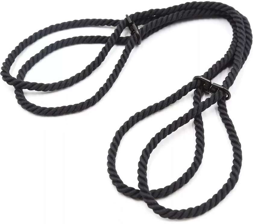 Darkness wrist/ankle cotton hobble (black)