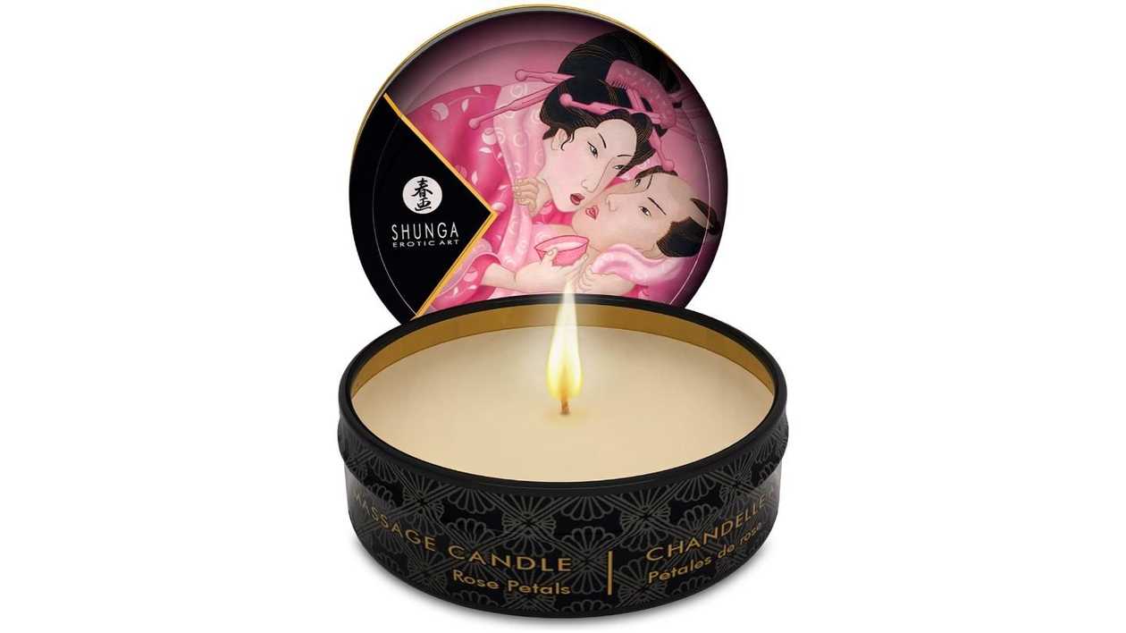 Shunga Massage Candle 30 ml (rose)