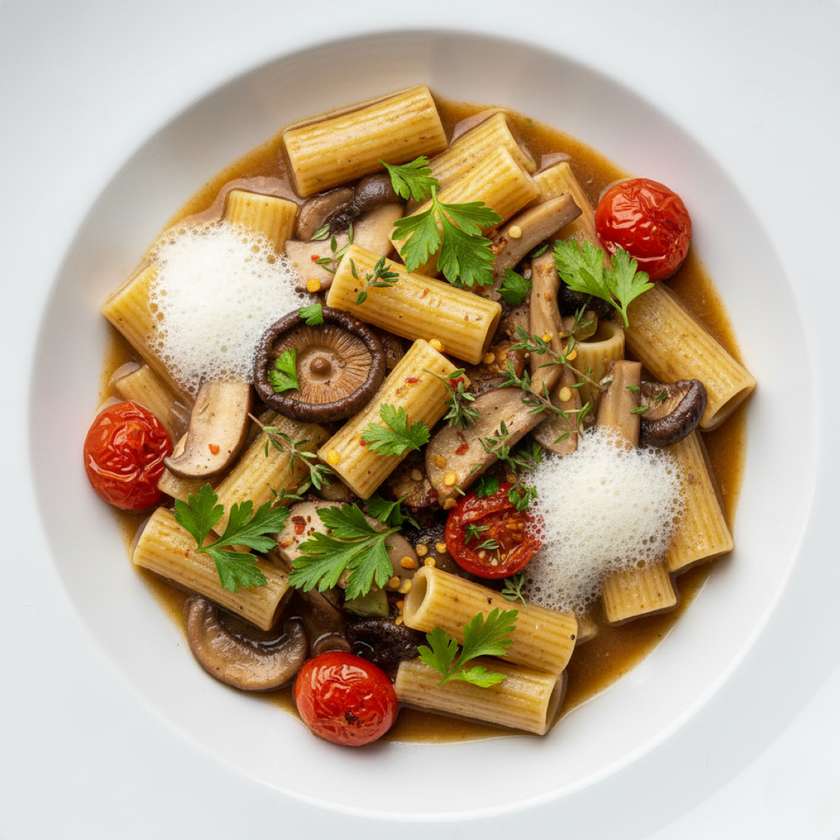 Parmesan Pasta with Mushrooms