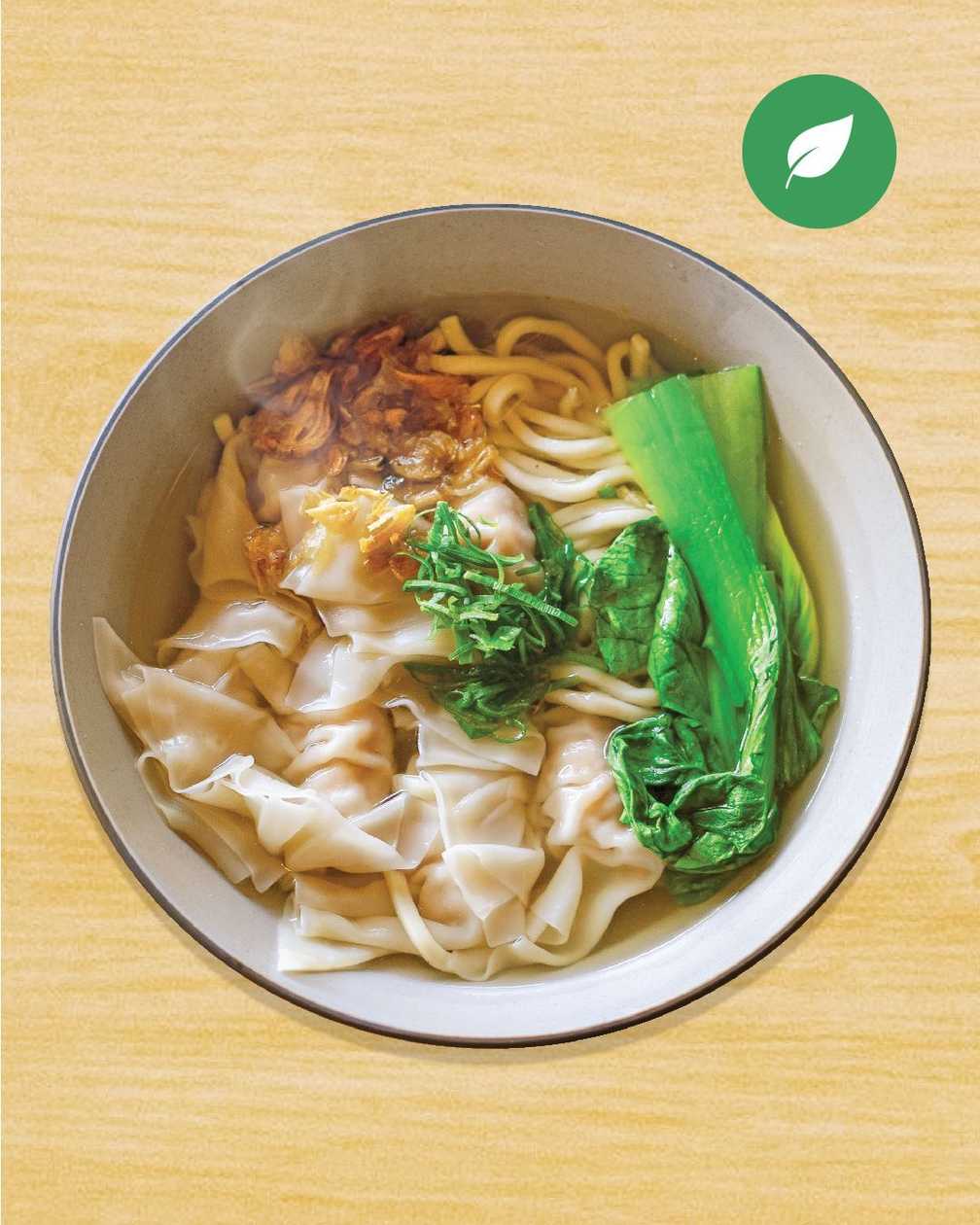 Taiwanese Veg Wonton Soup with Noodles