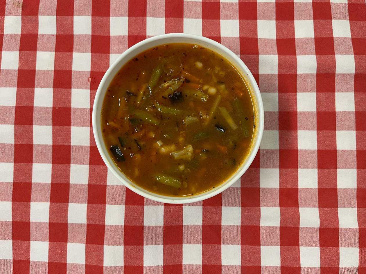Semolina soup with egg