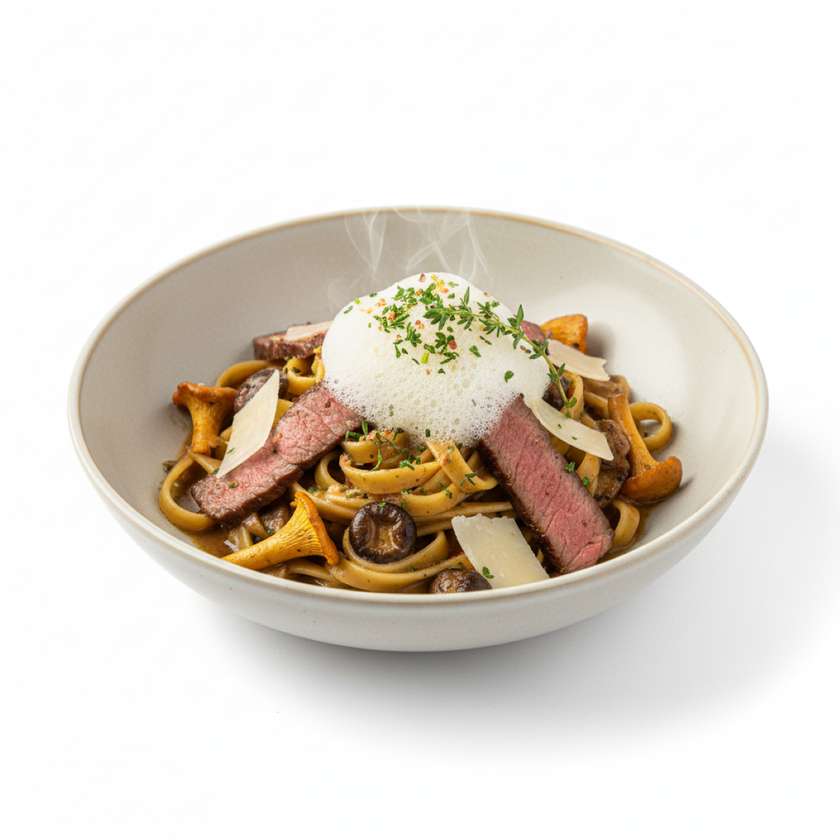 Parmesan Pasta with Beef