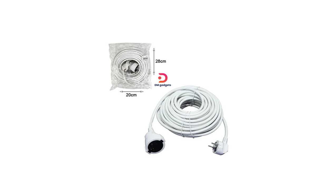 #633C1#Wire Star®Balun/Cable Extension 5m EU PLUG – Displacement Function Adapter -White
