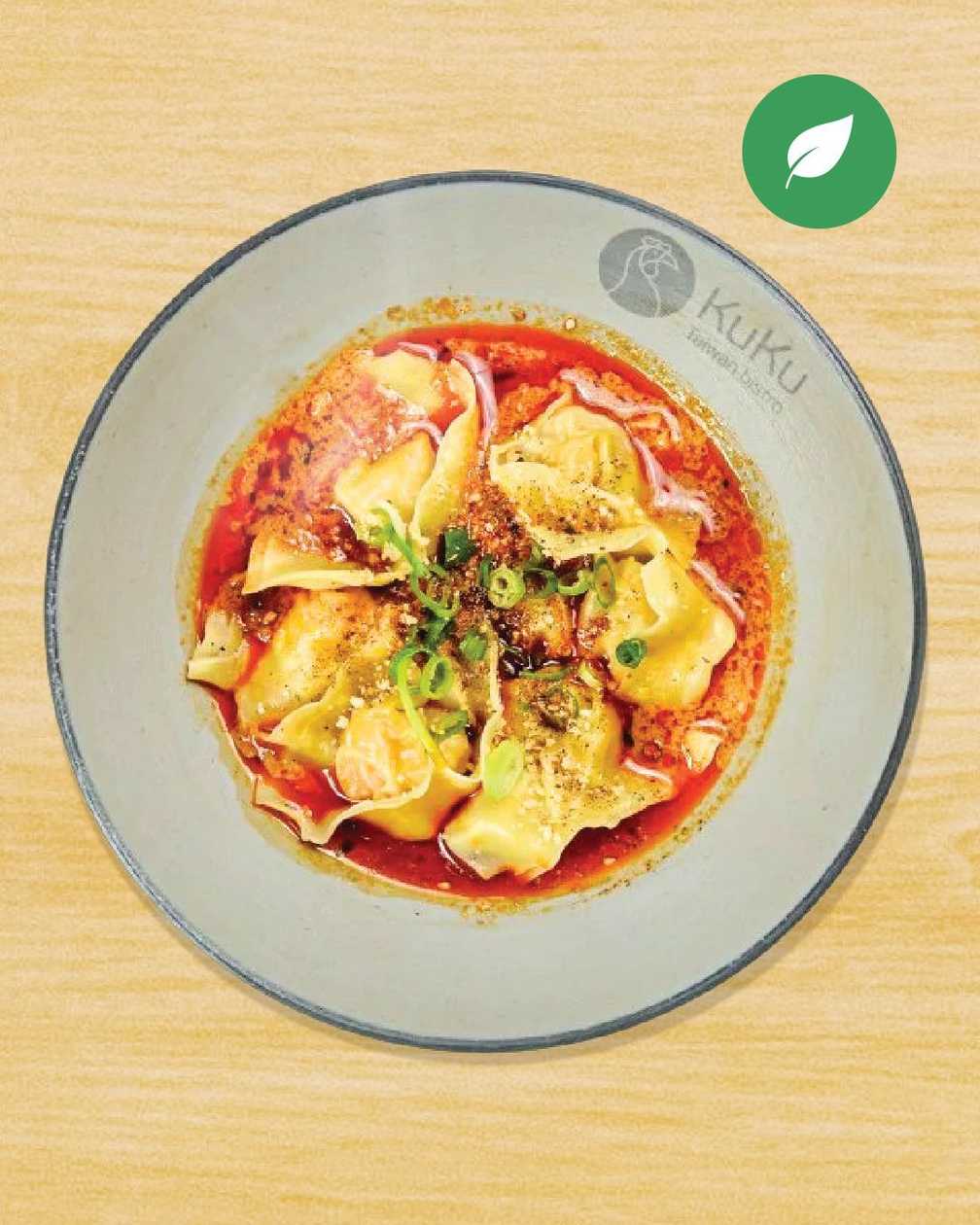 Taiwanese Veg and Chili Wonton Dumplings