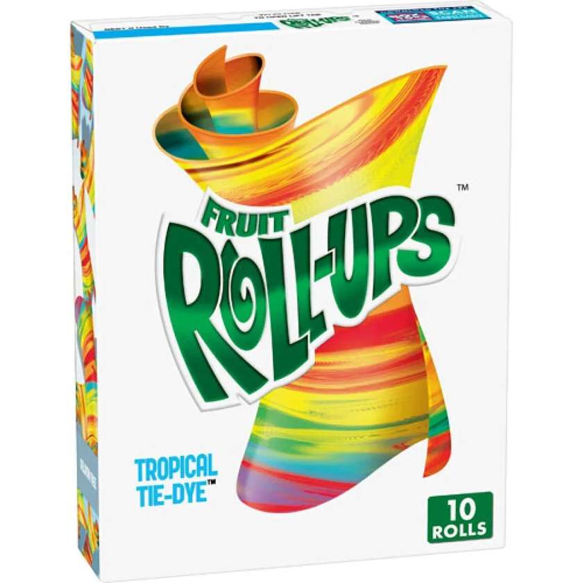 Tropical Tie-Dye Fruit Roll-Ups - Fruit 141g