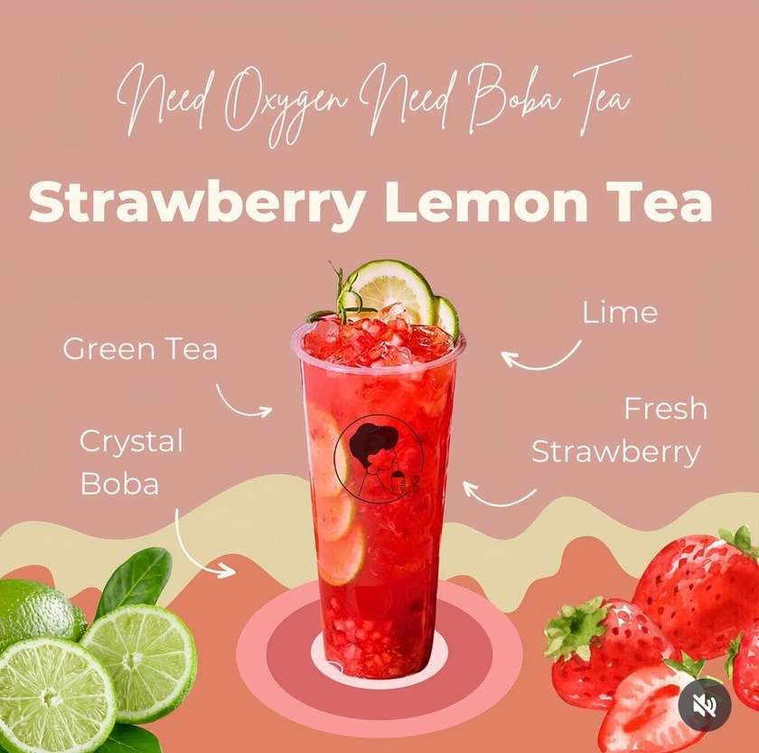 Strawberry Lemon Tea  草莓长岛冰茶