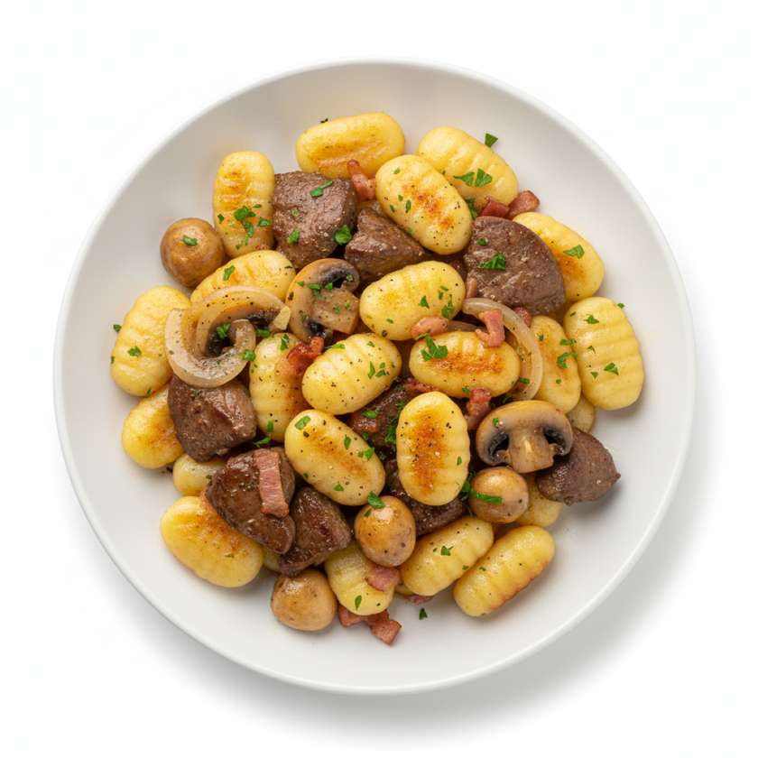 Potato Gnocchi with Liver