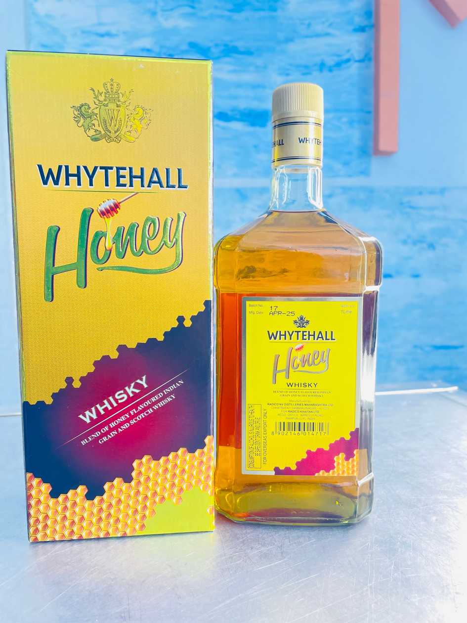 Whytehall Honey Whisky — a warm golden blend wrapped in smooth sweetness.