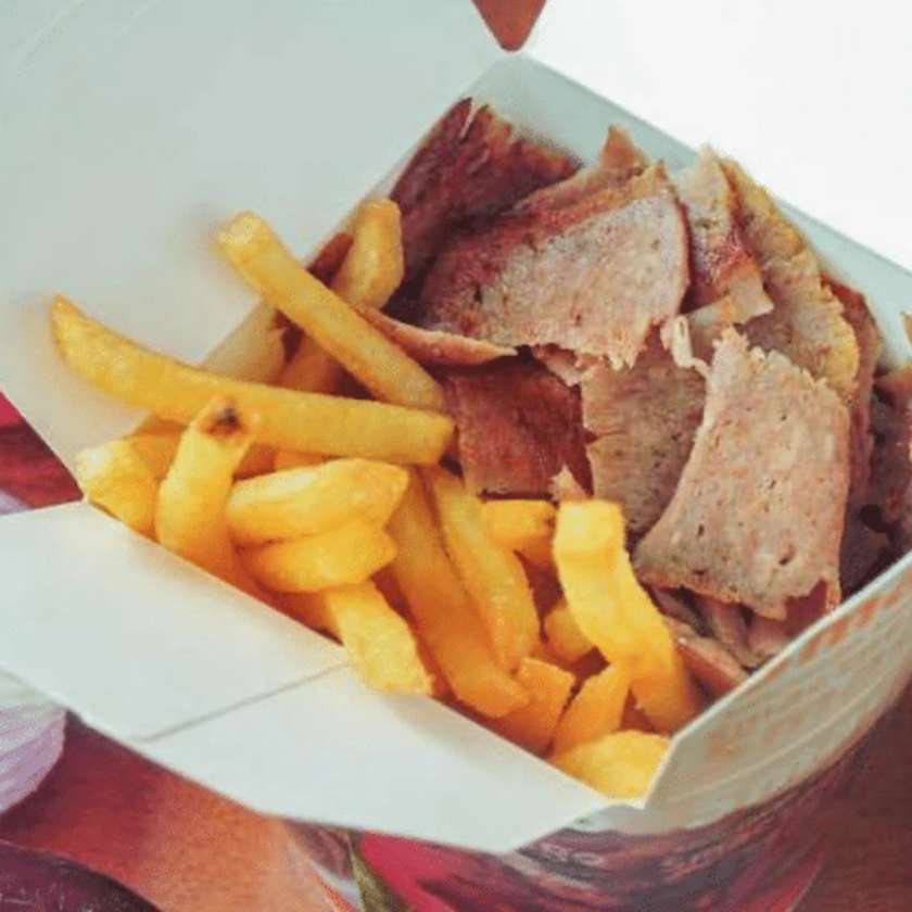 Box mięso XL z surówką i frytkami