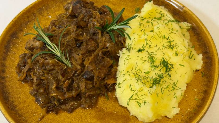 Bigos z Puree Ziemniaczanym