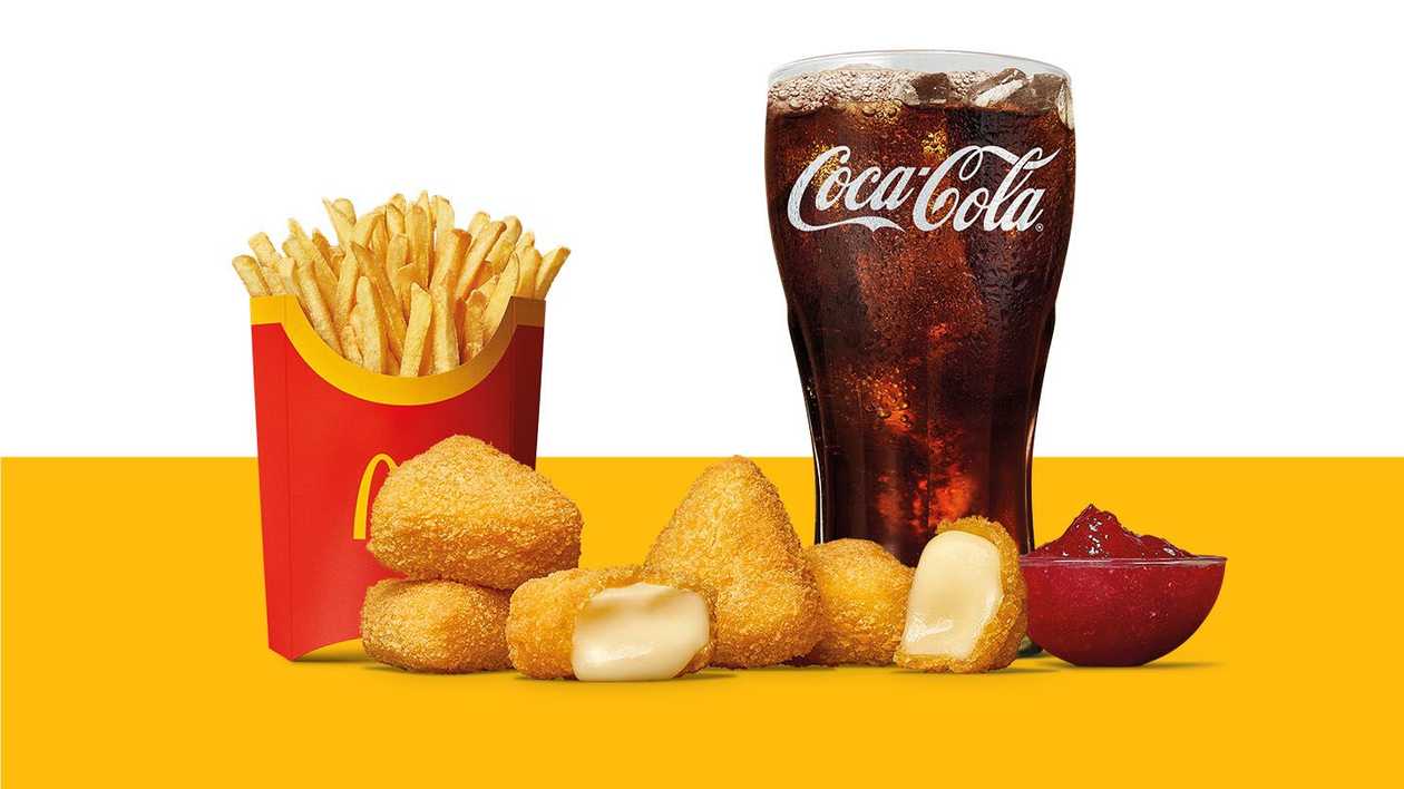 Fried Camembert 5 pcs + Sauce Large Meal