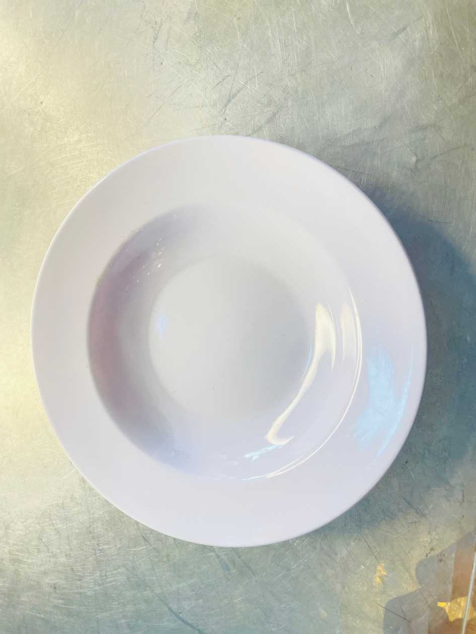 White Plastic Plate