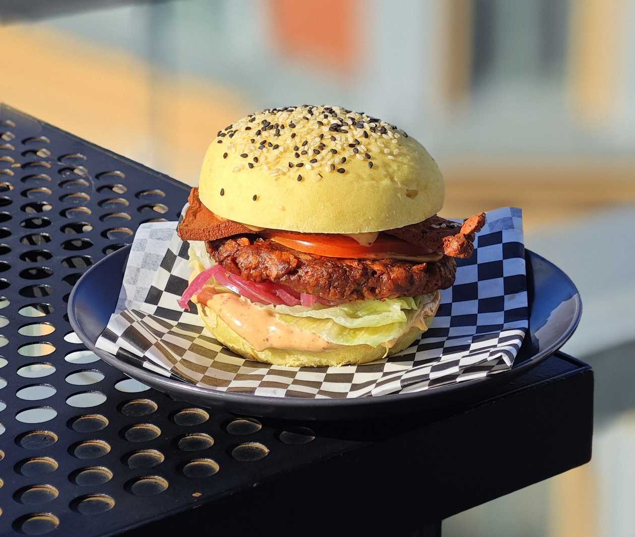 "Beef and  Bacon" Burger