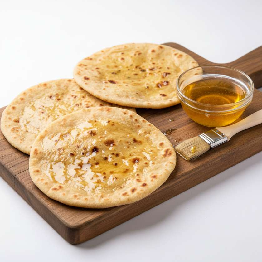Chapati placka s ghee maslom