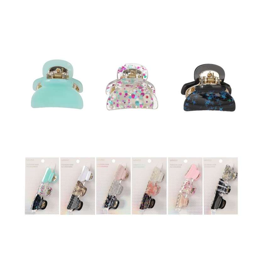French Style Series Lace Hair Claw Clip (3 pcs)