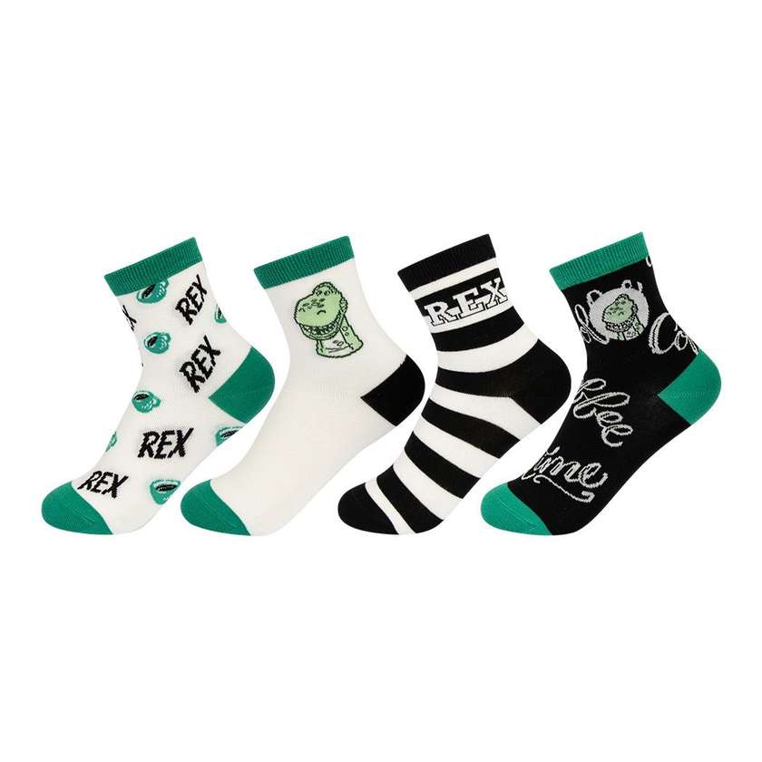Disney Pixar Rex Collection Kids＇ Socks 2 Pairs (Age 7-9)
