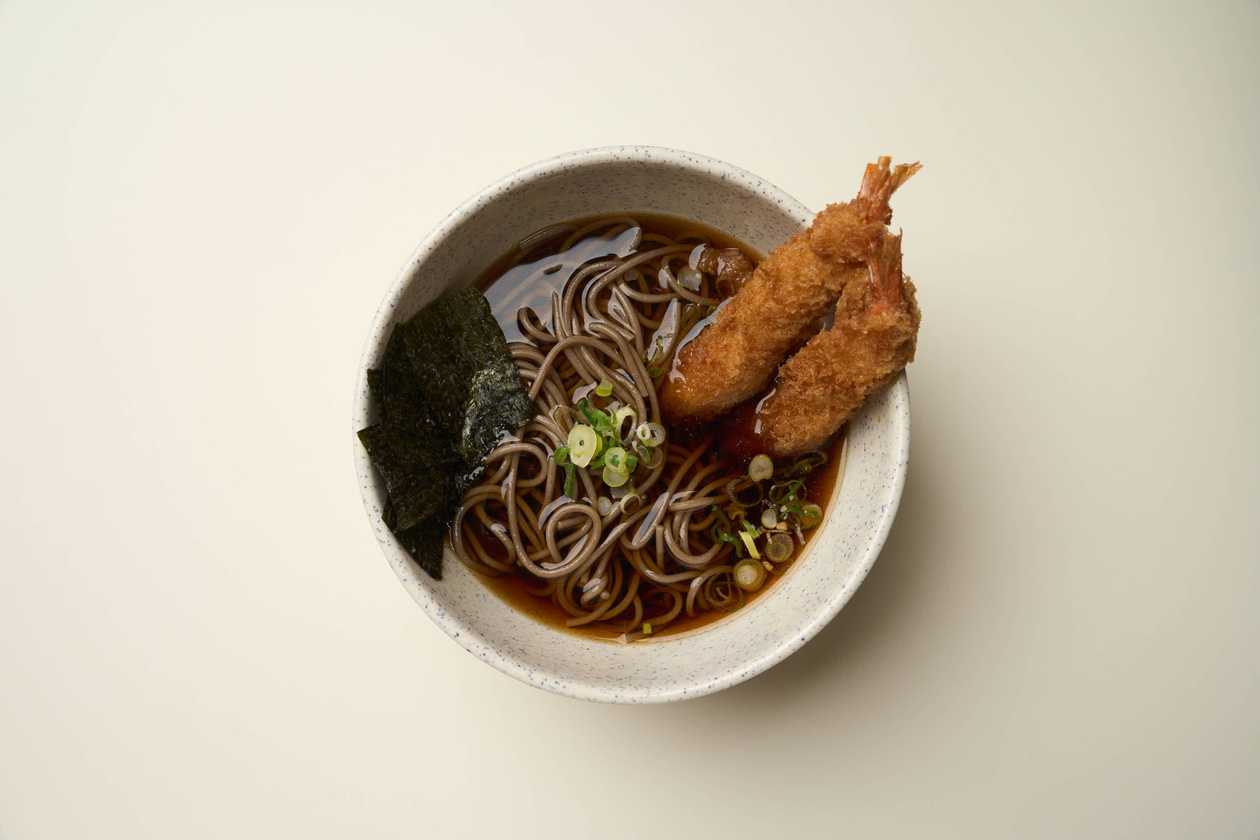 Soba Noodles Prawn Tempura