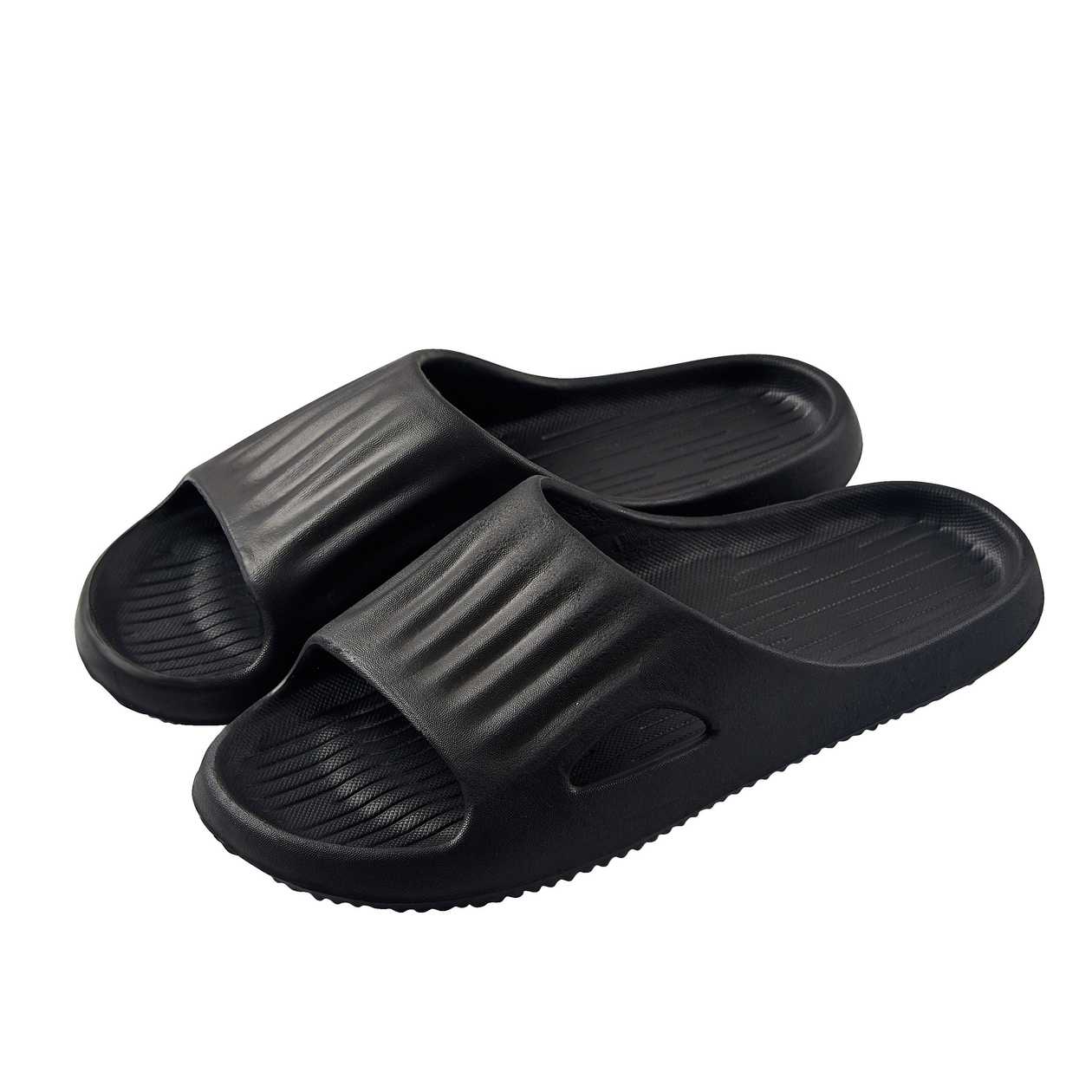Cloud Feel Men0s Bath Slippers (Black,41-42)