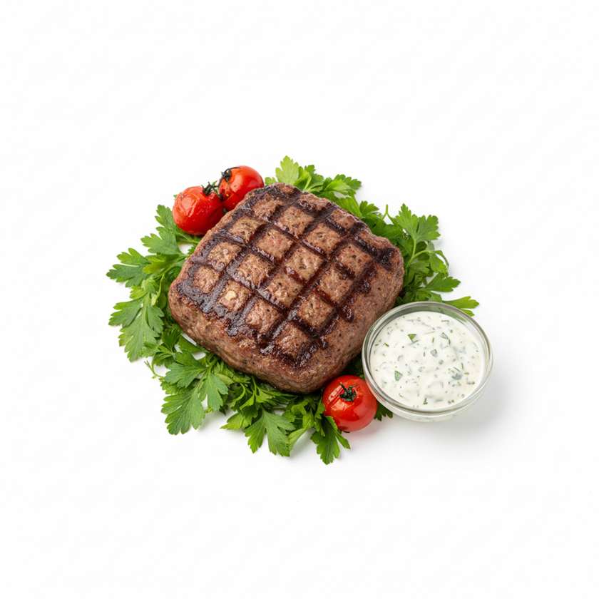 Stek z Siekanej, Grillowanej Baraniny
