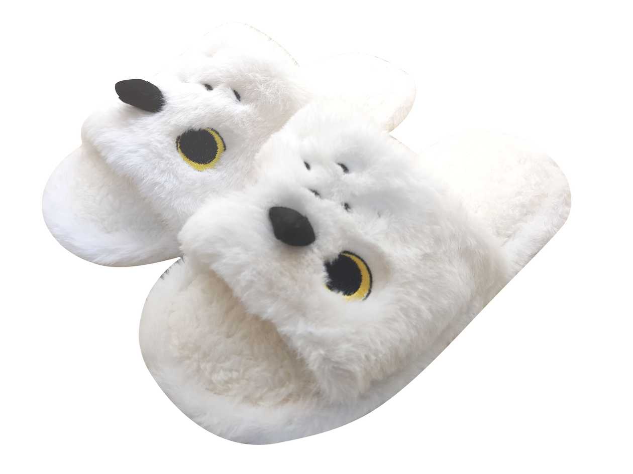 Harry Potter Womens Plush Slippers (Hedwig)(39-40)