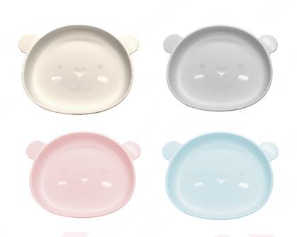 Colorful Little Bear Plastic Plate