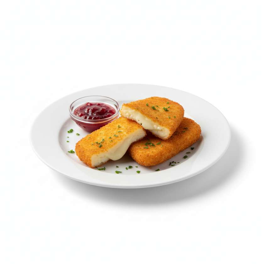 Fried sheep's cheese