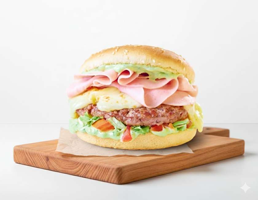 Cheeseburger with Salad