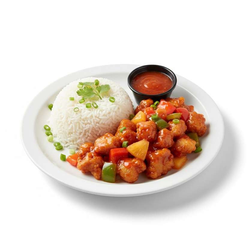 Kuřecí Maso Ve Sladkokyselé Omáčce S Rýží
