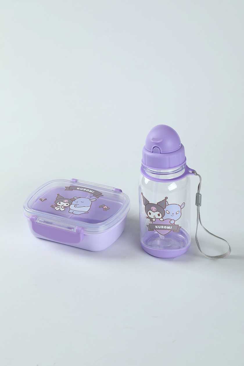 Kuromi Bento Box & Water Bottle Set