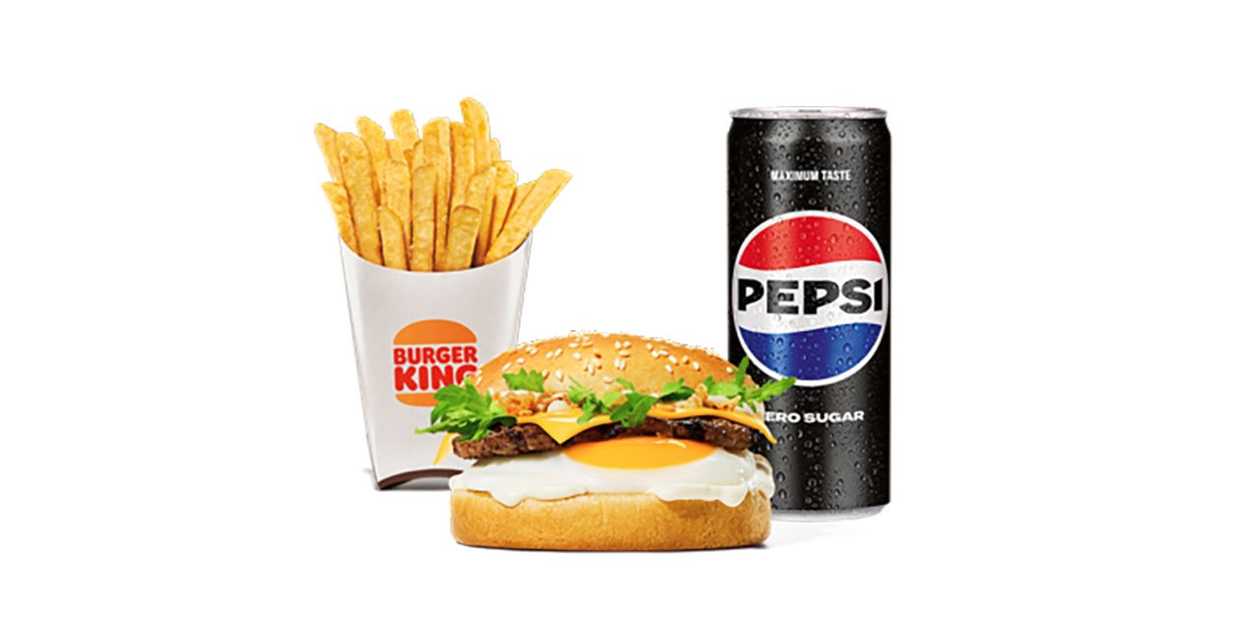 Breakfast Beef Burger Zestaw