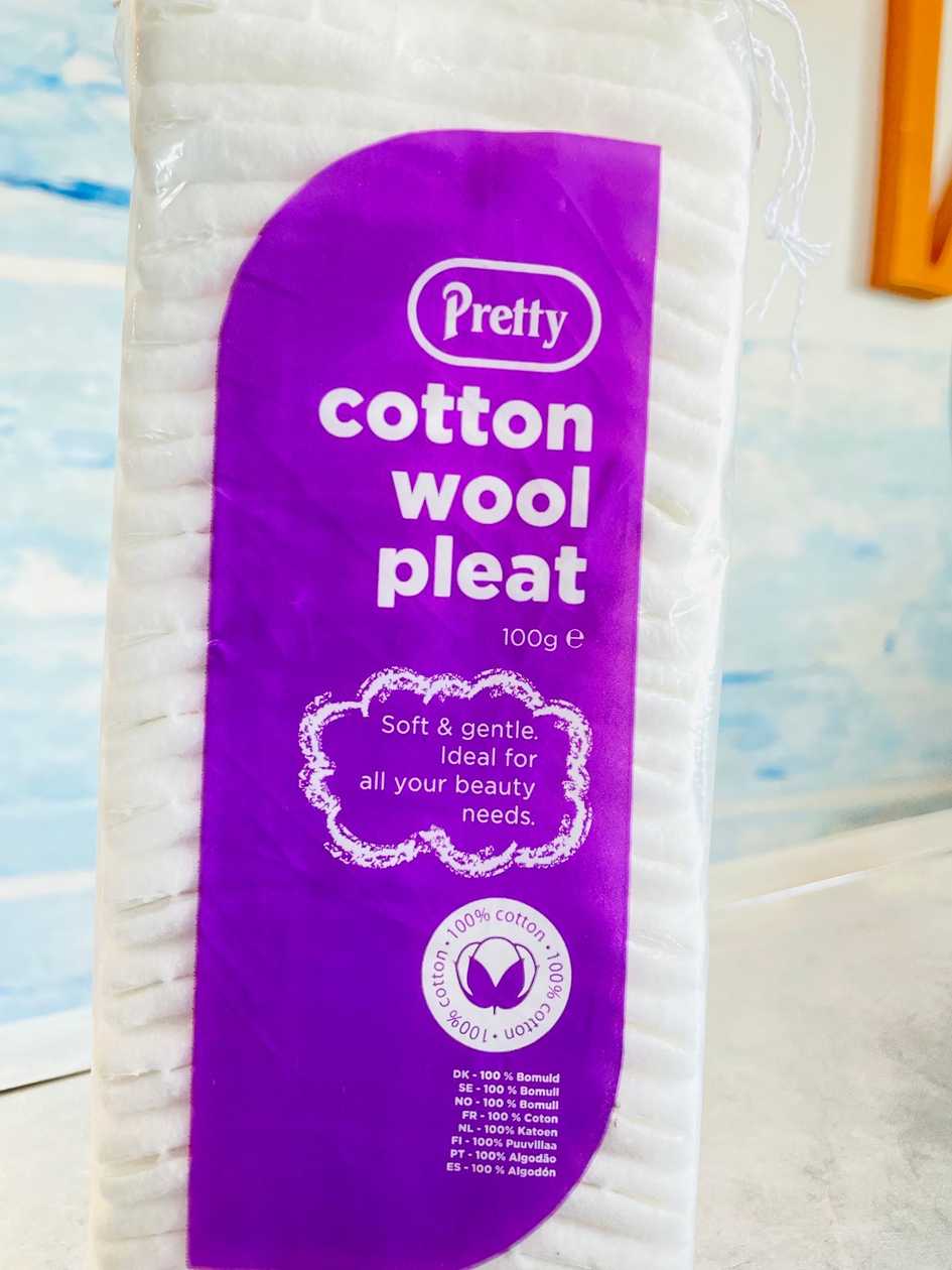 Cotton wool pleat