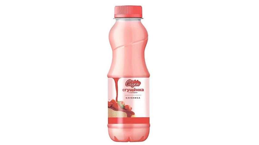 Condensed milk with strawberry flavor 500g