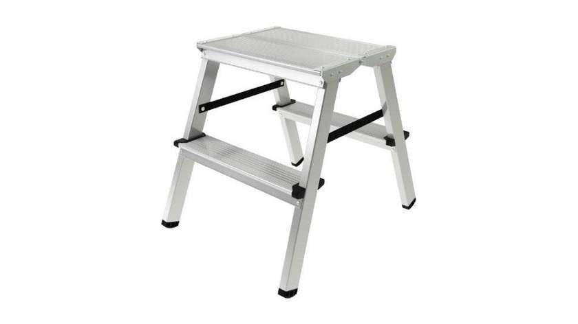 Premier Premium Quality Aluminum Ladder, 2 Steps