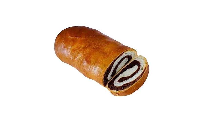 Ipkli bun wrapped in chocolate and chocolate cream