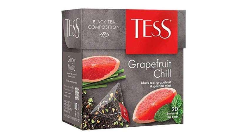 Tess Grapefruit Chill Black Tea with Grapefruit and Mint Flavor 20 bags