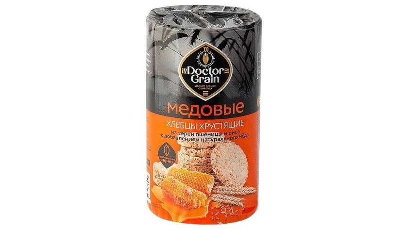 Doctor Grain Crispy Bread with Honey 80g