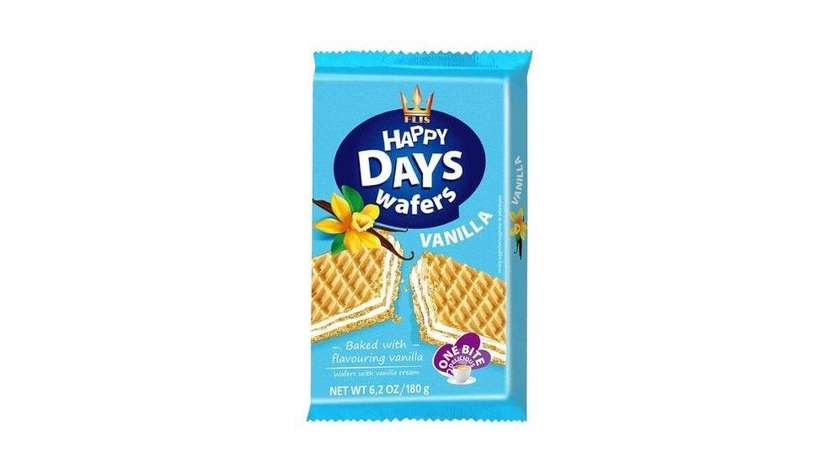 Happy Days Vanilla Flavored Wafers 180g