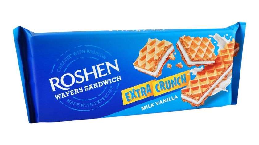 Roshen Wafers Sandwich Milk Vanilla