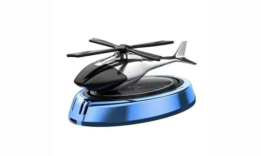 Car air freshener helicopter blue